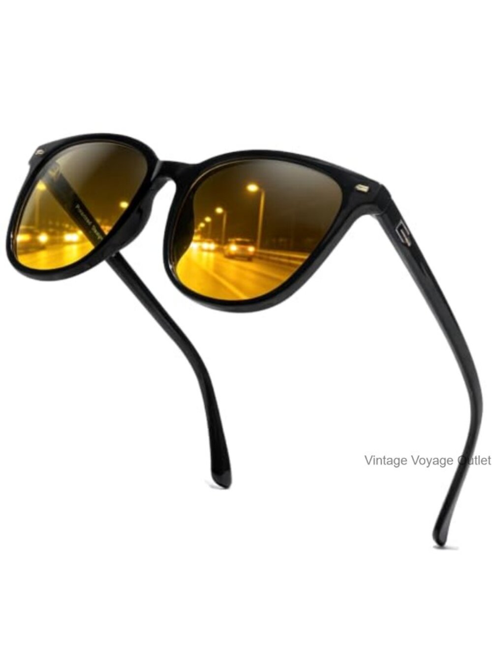 Polarized Night Vision Driving Glasses TAC Lens Wrap Around Eyewear
